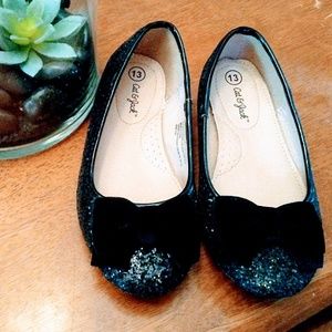 Sparkly Black Dress Shoes Girls' 13 in EUC